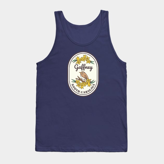 Gaffney South Carolina Wren SC Tourist Souvenir Tank Top by carolinafound